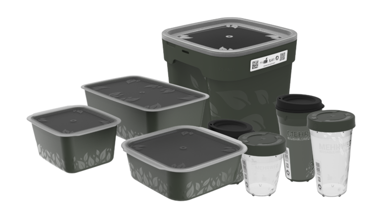 PFABO Mehrwegbehältnisse Lebensmittel Mehrweg Eimer, 5,4 Liter, Mehrwegeimer, Großgebinde Mehrweg, eckig, Kunstsoffmehrwegeimer, großes Volumen, Großverbraucherverpackung, Palletierbar, Inmouldlabel, Codierung, 2D-Code, Serialisiert, Rückverfolgbar, Einwegalternative, nachhaltige Verpackung, Transportverpackung, Primärverpackung, lebensmittelecht, PP, Monomaterial, Spülmaschinengeeignet, Griff statt Henkel, Industriespülmaschine, gute Reinigung, PPWR, PPWR-konform, Mehrwegkreislauf, Logistik, B2B, B2B-Mehrweg, B2B Lebensmittel, Becher, Boxen, B2C, Kaffeebecher Mehrweg,